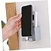VINTORKY 2pcs Wall Mounted Mobile Phone Charging Rack Remote Control Holder Grey Organizer for Bedroom Office Living Room Storage Easy Cable Management