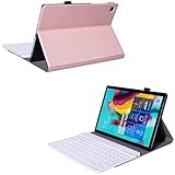 Sottile e portatile. J&H - Custodia in Pelle per Samsung Galaxy Tab S5e, con Tastiera Bluetooth Staccabile in plastica per Samsung Galaxy Tab S5e da 10,5\'\' [SM-T720/T725]