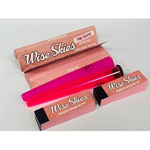 Wise Skies Pink Rolling Papers & Pink Filter Tips and Pink Doob Tubes Cover