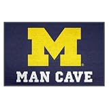 FANMATS 14668 NCAA Michigan Wolverines Man Cave Starter Mat Accent Rug - 19in. x 30in. | Sports Fan Home Decor Rug and Tailgating Mat
