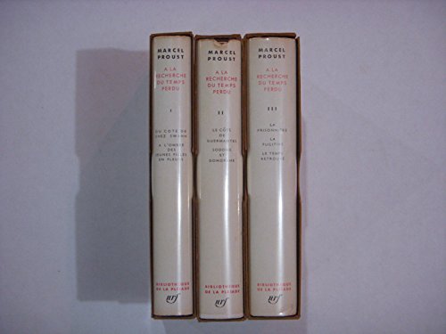 A la recherche du temps perdu (Bibliothèque de ... [French] B000JLA9SS Book Cover