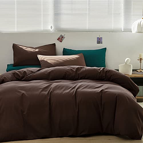 Clothknow Dark Brown Bedding Comforter Sets Queen Mocha Coffee Comforter Set Men Boys Women Comforter Brown Comforter Soft Luxury Chestnut Bed Bedding Sets #TOP2