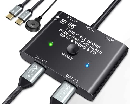 Commutateur USB 3.0 Bidirectionnel - Partage 1 Périphérique Entre 2 PC Ou Inversement - Plug & Play