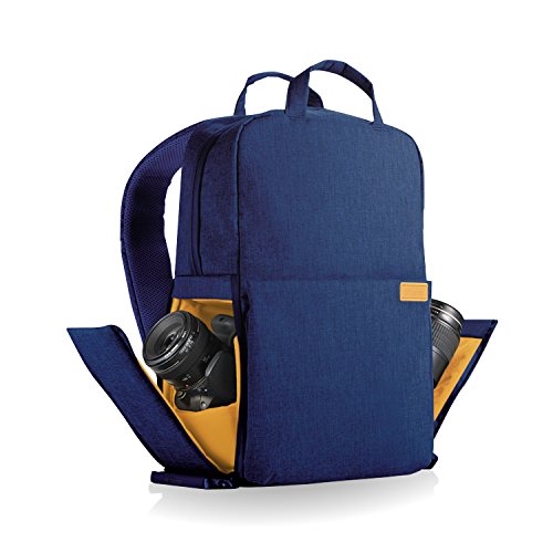 エレコム カメラ収納 バックパック off toco 2STYLE ノートPCポケット(~14インチ) 2018モデル Mサイズ [ 参考収容寸法(カメラ収納部):250×115×170mm ] ネイビー DGB-S041NV