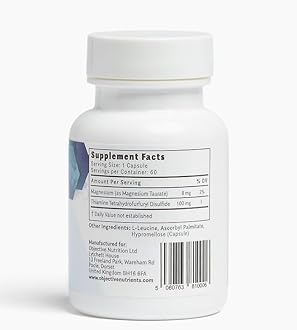 Objective Nutrients Thiamax Vitamin B1 (Thiamine TTFD), The Original, No Toxic Fillers, Supports Energy Metabolism, High Dose, Third Party Tested, All Active Ingredients 100mg, 60 Count