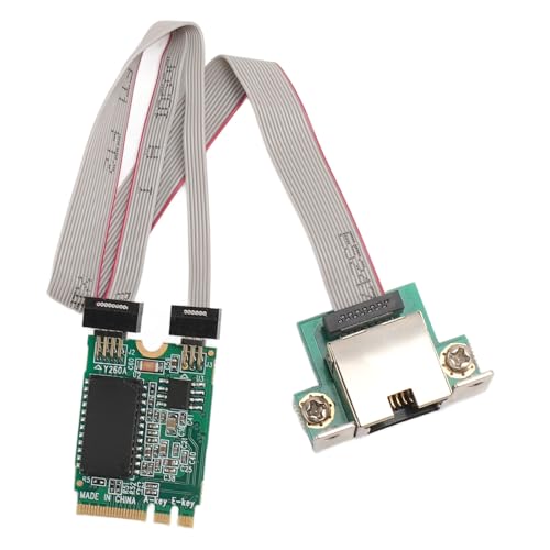Jiawu Tarjeta de Red Ethernet Gigabit con Chipset Integrado, Transferencia 1000 100 10Mbps y Soporte IEEE 802.3, M.2 AE con Puerto RJ45 y Jumbo Frame miniatura 6