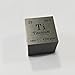 Chamfered Titanium Cube, High Purity Ti Metal Cube, Precision-Machined, Aerospace Grade, Educational & Industrial Use (0.5 Inch)