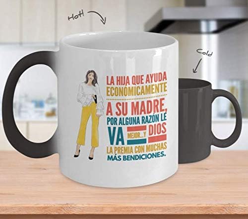 Regalo para hija  Taza de Cafe para hermana  Perfecto regalo para graduados, profesionales y estudiantes  Vaso con afirmaciones positivas, personal