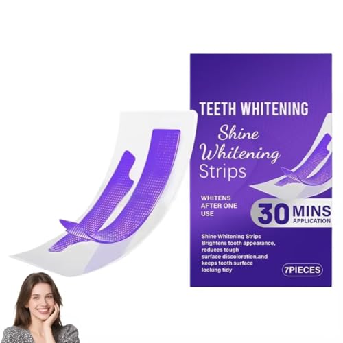 Bande Blanchiment Dentaire Violettes, Bandes Blanchissantes Dents Violettes, Purple Teeth Whitening Strips, éclaircissement Instantané Sans Peroxyde, Neutralise Le Jaune Et Illumine Le Sourire (1)