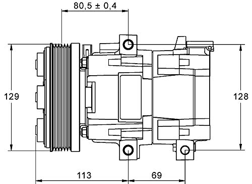 MAHLE A/C compressor エアコンコンプレッサー FORD MAVERICK 3.0 V6 24V 03.2004- ACP 88 000P