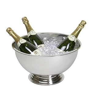 SEKT/CHAMPAGNEER SCHALE- 1,2 kg.- 39 cm ø- hoogte 29 cm
