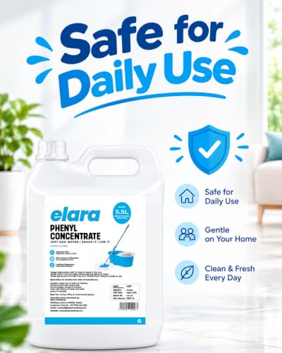 Image of Phenyl Concentrate makes 5.5L Floor Cleaner | Just Add Water and Shake | Multipurpose Cleaner for Home, Office & Commerecial Spaces | Remove Dirt | Pine Fragrance | Value Pack