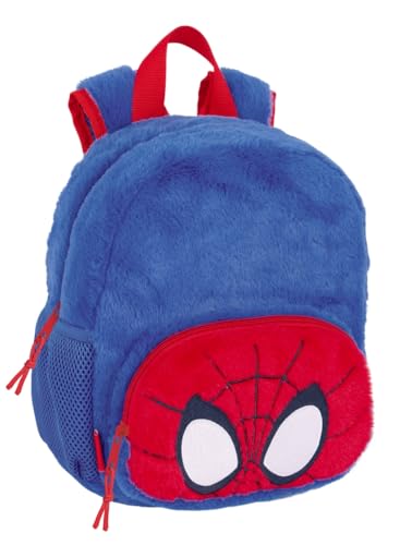 SPIDEY - Mochila Guardería, Adaptable a Carro, Fácil Limpieza, Ideal para Niños de Diferentes Edades, Cómoda y Versátil, Calidad y Resistencia, 22x10x27 cm