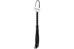 Provocative Pleasures Beaded Cat-o-Nine Tails: Tantric Tickling (Black)