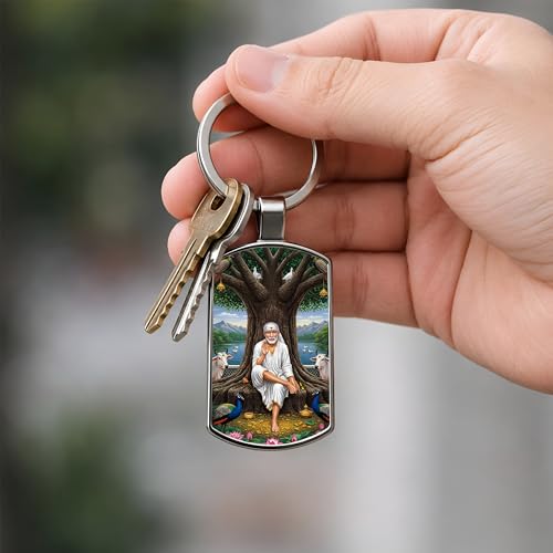 Image of Premium Printed Metal Keychain for Men & Women | High-Definition Artwork Print | Durable Key Ring for Car, Bike, Home & Office Keys | Stylish Decorative Key Holder Gift