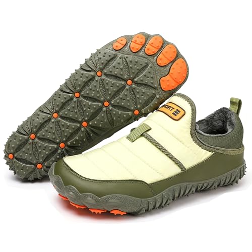 Hike Winter Barefoot Shoes, Winter Barefoot Hiking Boots, Hike Winters Footwear, Zero Drop Snow Boots Women Men (E-1,Men 8/10 Women)
