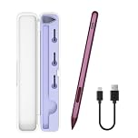 Stylus for ASUS Zenbook Flip/Pro/ASUS Vivobook Flip/Pro/Duo/Notebook, MPP 2.0 Tilt-Active Pen with 4096 Levels of Pressure Sensitivity, Convenient Storage Case, Supports Type-C Fast Charging (Red)
