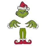 gormyel Décorations de Noël Elfe, décoration de Sapin de Noël Grinchs, Comment Le Grinch a volé, décorations créatives de fête de Noël à la Maison