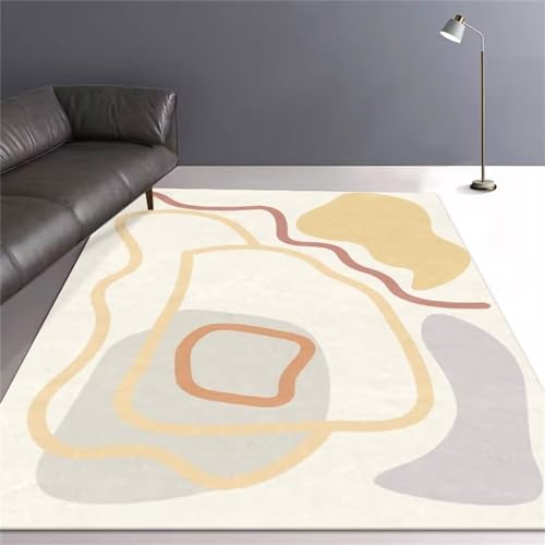 Tapis fleuri antibactérien grand format 140x200cm doux et épais - 2