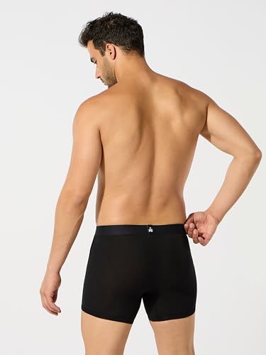 Image of ESSA Men's Ultra-Soft Modal Trunk Underwear | Moisture-Absorption with 4-Way Stretch | Breathable Contour Pouch, Microfiber Waistband with Spandex