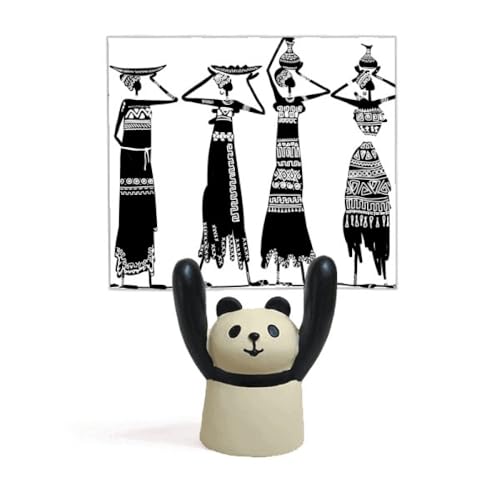 Support pour mémos Pritive afdresses totems aborigènes noir pour fiches et cartes