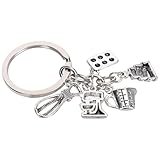 SUPVOX Porte-Clés en Métal Antirouille de Gâteau Breloque Pâtisserie Compacte et Lég...