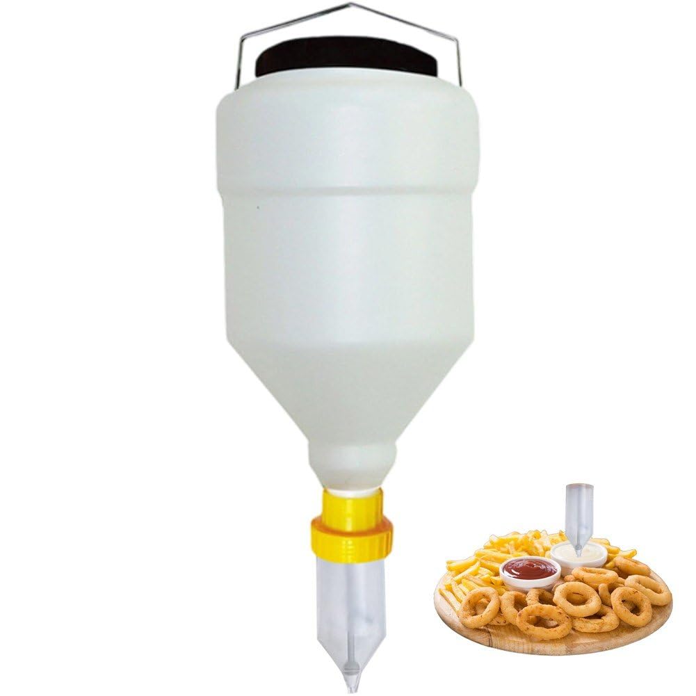 Bottiglia Appendere per di Pomodoro 5,5 L, Dispenser di Ketchup di Grande capacità, Contenitore per Ricaricabile, Salvaspazio, Contenitore per Condimenti