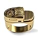 Dtexhif Vintage 14k Gold Plate Fake Lighter Ring Punk Fashion Creative Lighter Style Ring Jewelry for Men Dad (9)