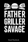 Summer Griller Chef Cook Family Dad Lined Notebook: chef notebook, chef journal notebook for men, chefs notebook recipe journal lined notebook 120 pages 6x9' Father Day's gift