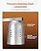 VEVOR Food Heat Lamp, 500W Bulbs, Commercial Food Warmer Light, Electric Stainless Steel French Fry Heating Lamp, Free-Standing, Catering Food Warming Equipment for Kitchen Buffet Restaurant, Silver