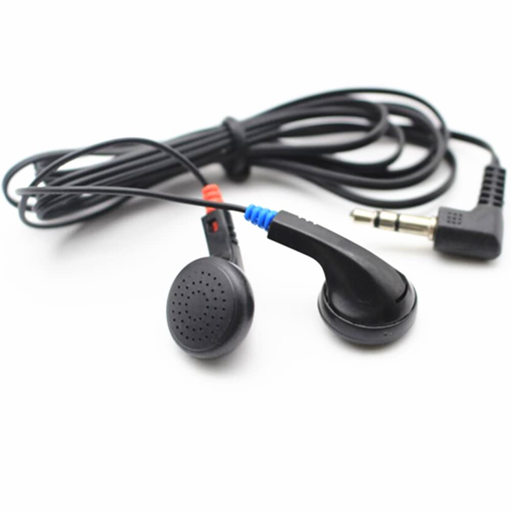 100 Pack Einweg-Kopfhörer - Klassisch, Schwarz, 32 Ohm, 1.2 m Kabel, 3.5 mm Klinke - Ideal für Schulen & Lernen