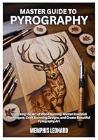 MASTER GUIDE TO PYROGRAPHY: Unlocking the Art of Wood Burning: Master Essential Techniques, Craft Stunning Designs, and Create Beautiful Pyrography B0G2YNYVWF Book Cover