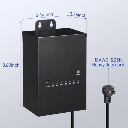 Image of LEONLITE 100W Outdoor Low Voltage Landscape Transformer, 120V AC to 12V DC