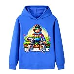Duoxinbos Roblox Hoodie Boys Sweatshirt YouTuber Teen PS4 Game Character Tops Girls Casual Pullover Long Sleeve T-shirts 2-13Y