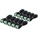 Produktbild kwmobile 10x DC Stecker 10x Buchse Set - 10er Adapter Set Stromkabel Steckverbindung 12V mit 5,5 x 2,1 mm - Draht Steckverbinder 2 polig - DC-Stecker
