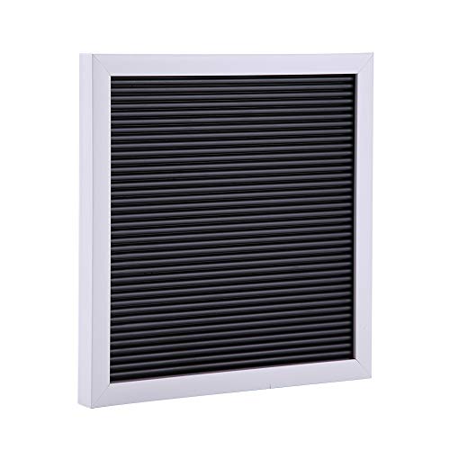 Letter Board, Black White Matching 25Cmx25Cm Wall Mounted Plastic Boards Letters Creative For Diy(White Frame) #TOP24