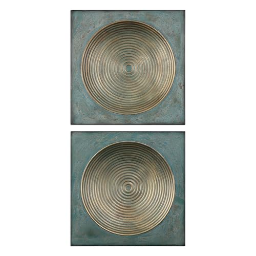 Uttermost Sybil 20 Inch Square Wall Art (Set of 2) 04106
