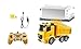 Bo-Toys Large 14 Inch Rc Heavy Construction Dump Truck Remote Control 1:18 6 Channel w/ Lights and Sound