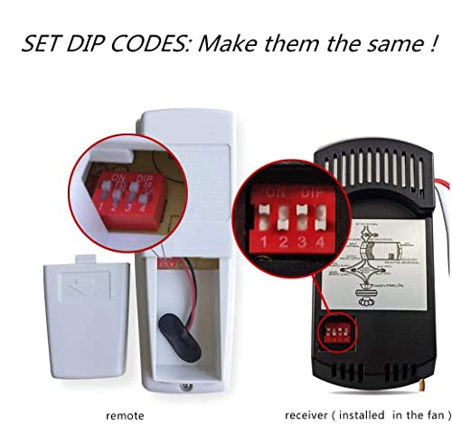 Universal Ceiling Fan Remote Control Kit With Dimmer For Ac 3-Speed Ceiling Fan Replacement For Hampton Bay Harbor Breeze Hunter Uc7078T Fan-Hd5 L3H2010Fanhd Rr7079T Chq7078T Fan28R Fan-Hd Kit #TOP1