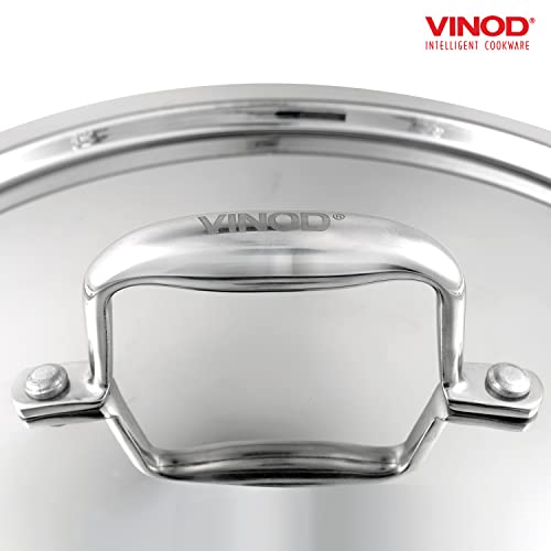 Vinod Platinum Triply Kadai with Lid, Extra Deep, 18cm, for Home Kitchen by Vinod - Used condition - Image 7