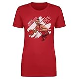 500 LEVEL Alperen Sengun Shirt for Women - Alperen Sengun Houston Stripes WHT (Red, Small)