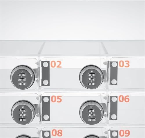 Acrylic Wall-Mounted Phone Locker Box with Locks & Keys - Secure Cell Phone Jail for Classroom, School, Office, Factory - Ideal for Managing Devices