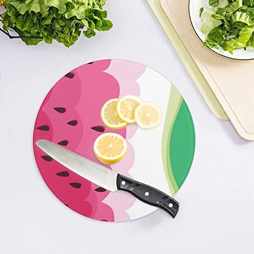 Planche à découper en verre melon d'eau 20 cm plateau résistant de haute qualité