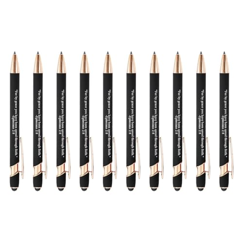 10Pcs Inspirational Bible Quotes Ballpoint Pens Retractable Ballpoint Pen for Note Taking and Daily Journaling Daily Inspiration