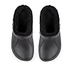 HEYO Clogs gefüttert Unisex warme Hausschuhe Gartenschuhe Winter Pantoletten Leicht wasserdichte Sohle (Schwarz, EU Schuhgrößensystem, Erwachsene, Numerisch, M, 44) #4