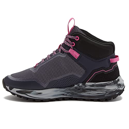 Avia Grit Sport Botas femininas de caminhada, cano médio até o tornozelo para todos os climas, Cinza