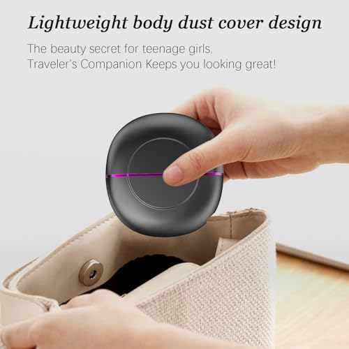 Plancha Cepillo Portátil para el Cabello con Funda Protectora, Plancha Cepillo Caliente Mini para Viaje, Peine Caliente para Mujeres, Plancha Cepillo Calentada para Cabello Liso y Brillante RF-R2 miniatura 7