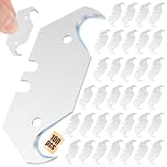 100Pcs Hook Blade Set Ideal for Precision Cutting Carpet Installation and More Sturdy Steel Construction Versatile Blades for Various Applications Compatible with Most Utility Knife