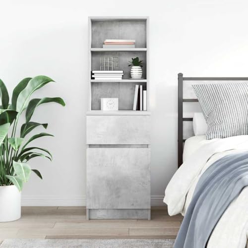 Meuble de Rangement Gris Béton pour Optimiser les Petits Espaces - 4