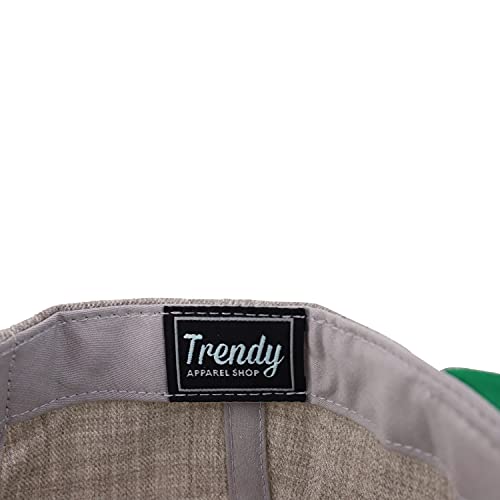 Image of Trendy Apparel Shop Oversize XXL Structured Blank Flatbill Snapback Cap